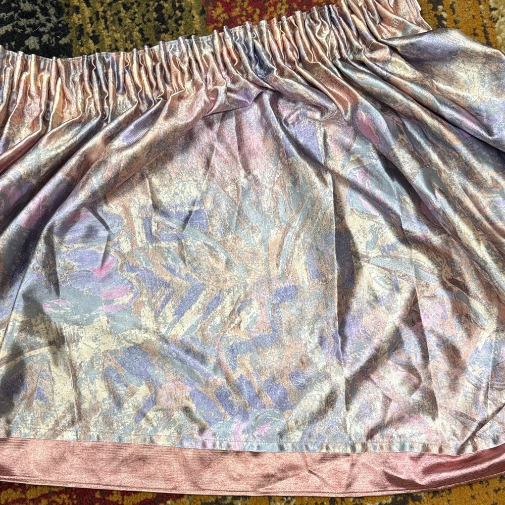 Pastel Metallic Pink and Purple Window Valance - Picture 6 of 9